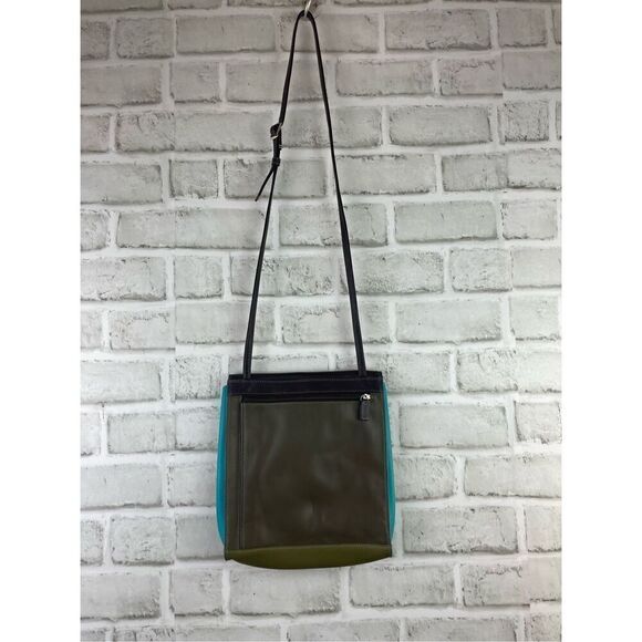 Mywalit Leather Crossbody Travel Bag Multicolored Fall - Picture 2 of 12